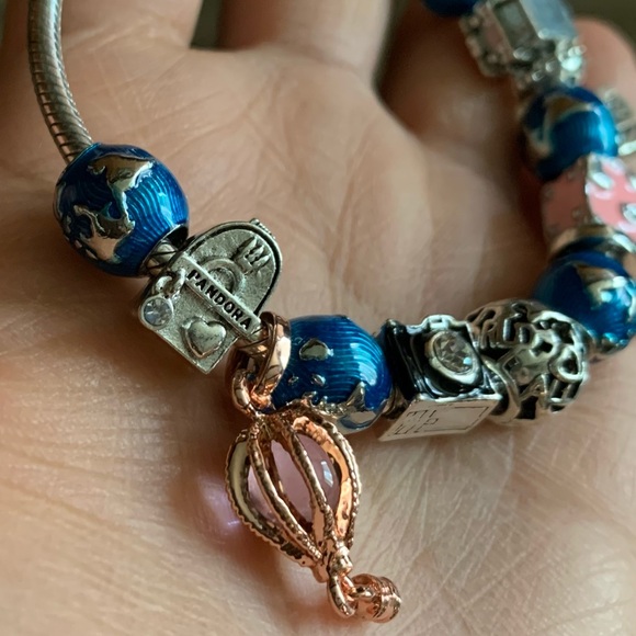 Pandora Jewelry Pandora Snake Bracelet W World Traveler Theme